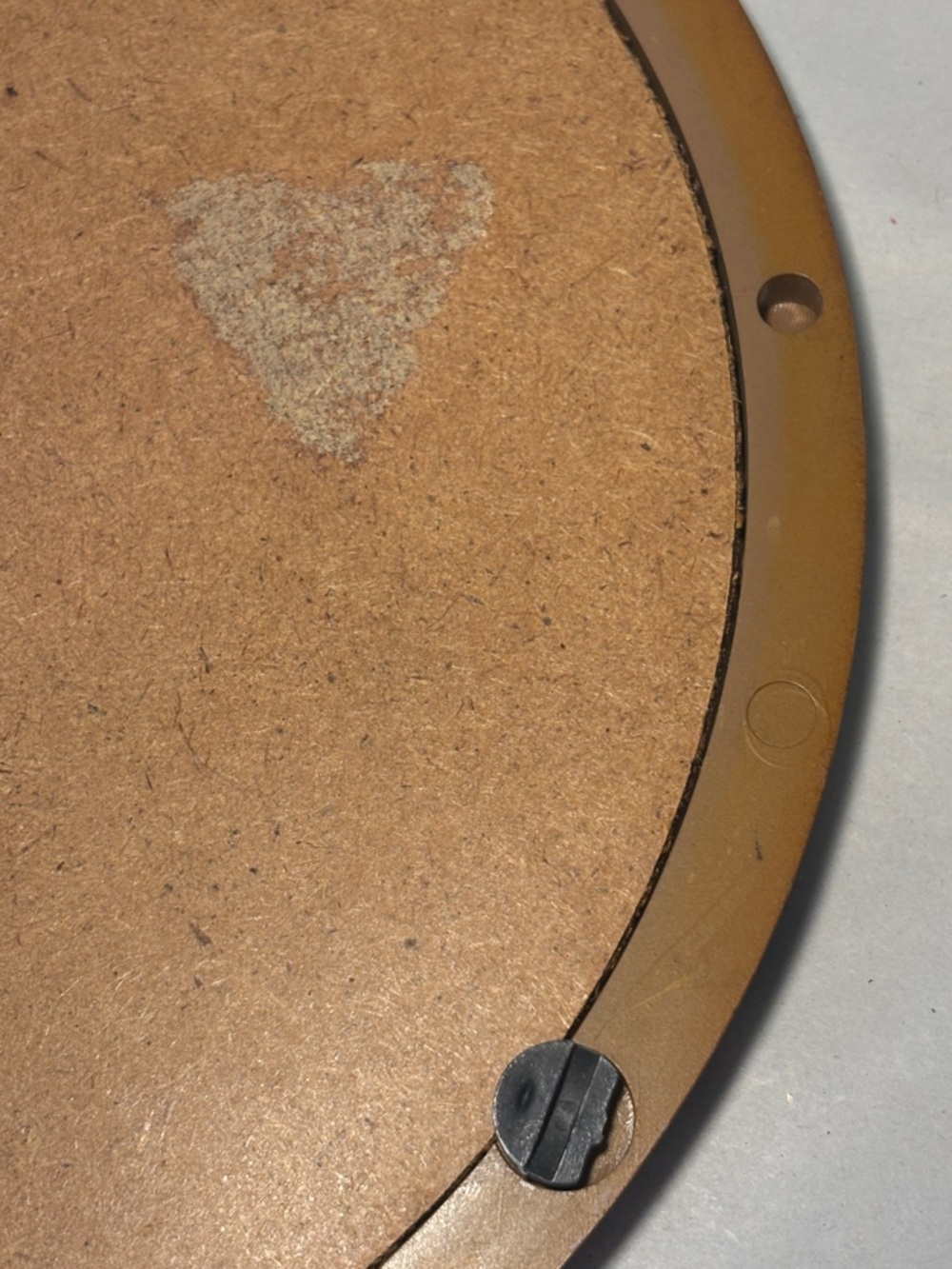 Round Hard Plastic Vintage Photo Frame - Picture 6 of 10